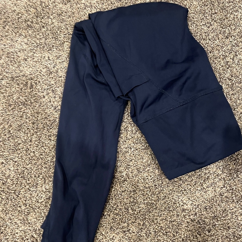 Elegant Navy Blue Women's Leggings